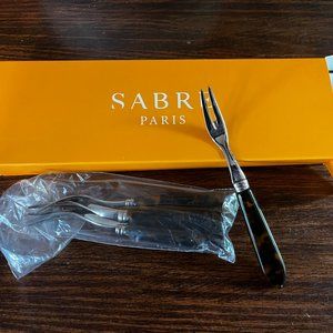 Sabre Paris Set of 6 Tortoise Cocktail Forks